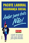 Folheto – Pacote laboral – Segurança social: Andar para trás, NÃO!