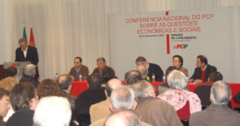 Imagem: Lançamento da Conferência Nacional do PCP
