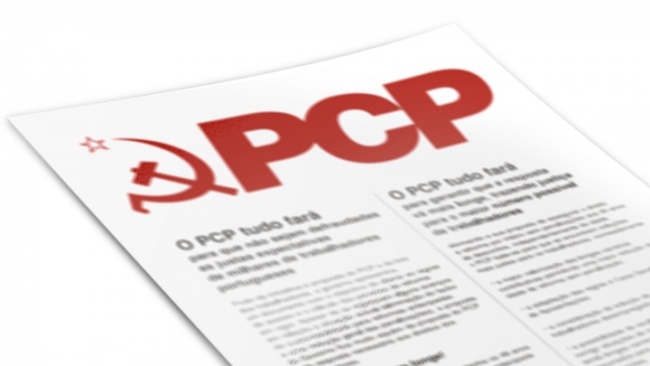 Folheto «PCP propõe revogação da Lei dos Despejos»