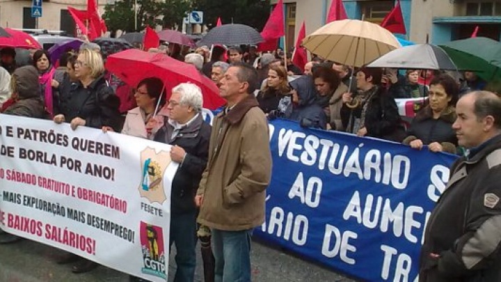 Centenas de trabalhadores em Guimarães exigem novas políticas