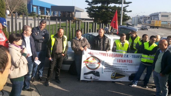 PCP manifesta solidariedade aos trabalhadores dos Transportes Nogueira