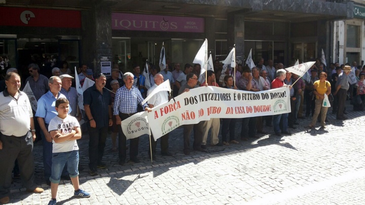 Protesto da Associação dos Viticultores Independentes do Douro em defesa da Casa do Douro