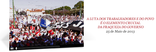 A luta dos trabalhadores e do povo é o elemento crucial da fraqueza do Governo