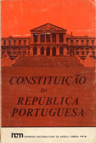 Capa da Constitui��o da Rep�blica, edi��o de 1976