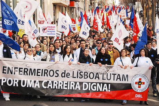 Jornada de Luta - Enfermeiros - 29-01-2010 Lisboa