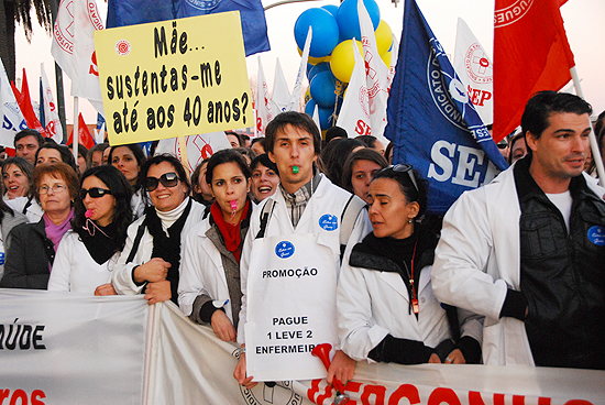 Jornada de Luta - Enfermeiros - 29-01-2010 Lisboa