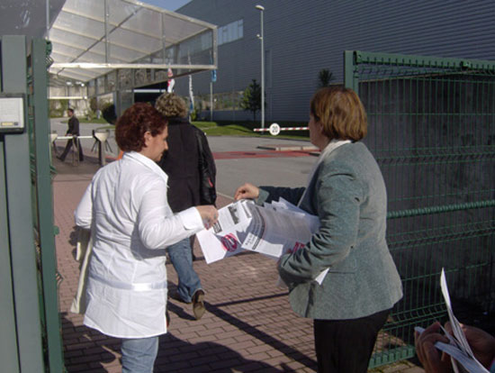 Accao na Grundig, em Braga