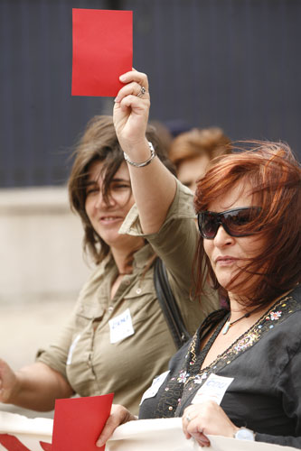 Marcha: Protesto, confianca e luta