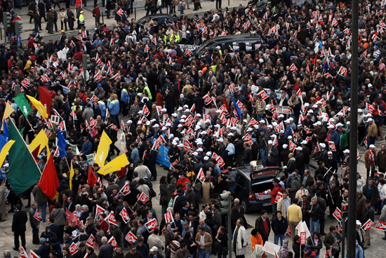 Manif. trabalhadores admin. publica - 5 Fev