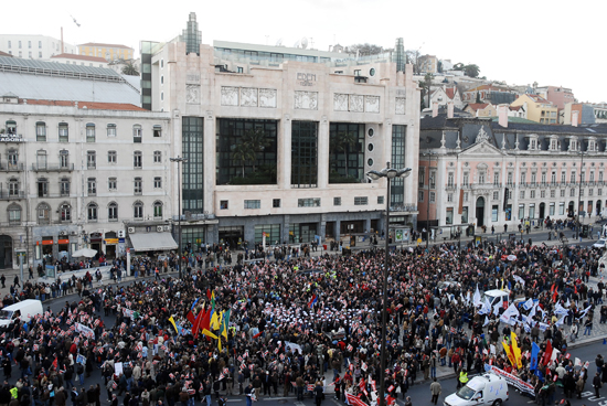 Manif. trabalhadores admin. publica - 5 Fev