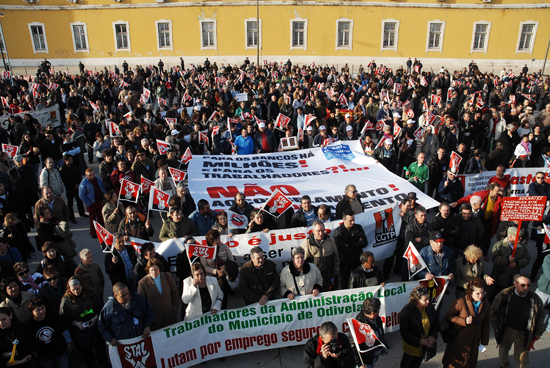 Manif. trabalhadores admin. publica - 5 Fev