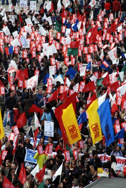 Manif. trabalhadores admin. publica - 5 Fev