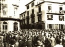 Movimentação popular na revolta das farinhas, na Madeira, em 1931
