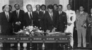 Tomada de posse do XI Governo Constitucional (PSD/Cavaco Silva), suportado numa maioria absoluta na AR, em 17 de Agosto de 1987