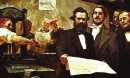 Marx e Engels na redacção da Nova Gazeta Renana