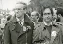 Carlos Aboim Inglez e Carlos Carvalhas no desfile do 25 de Abril de 1989
