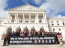 Acção de luta junto à Assembleia da República em defesa das Freguesias, a 23 de Janeiro de 2013