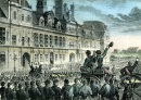Proclamação da Comuna em frente ao Hôtel de Ville de Paris (Câmara Municipal), 18 Março 1871