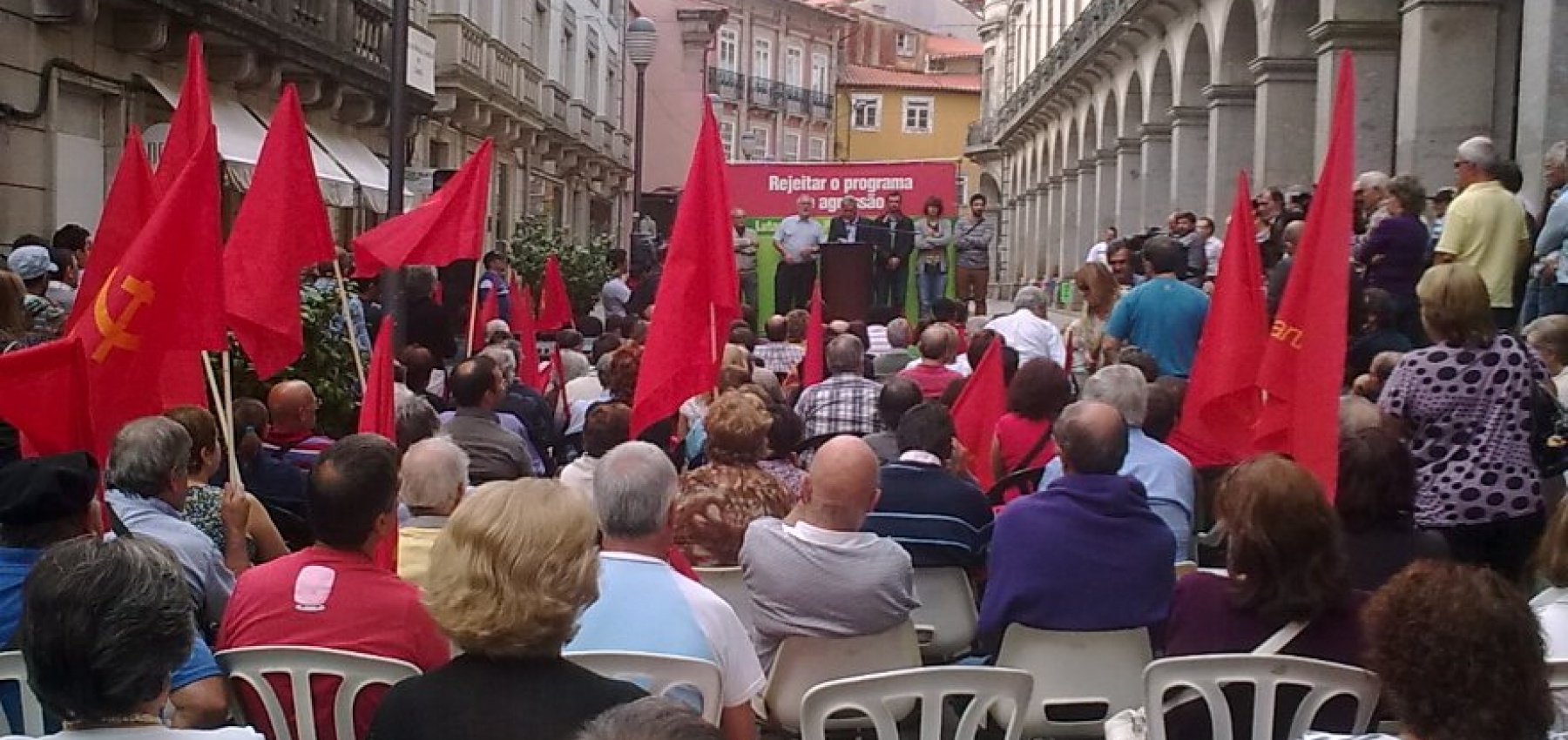 Comício «Rejeitar o programa de agressão, lutar por um Portugal com futuro», em Braga