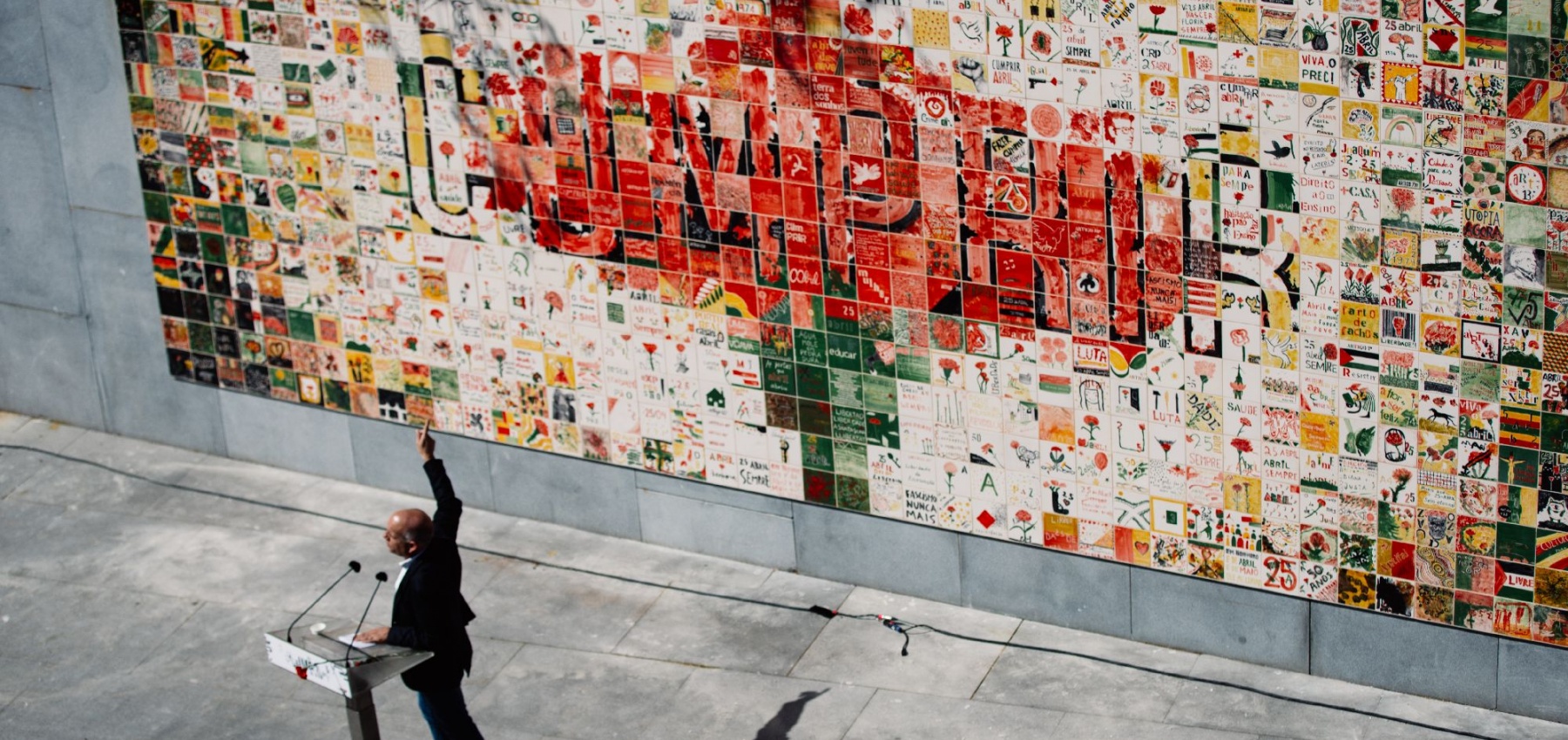 Inauguração do Mural Colectivo de Azulejos «Cumprir», Porto