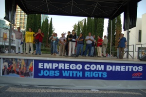 Historical demonstration in Lisbon