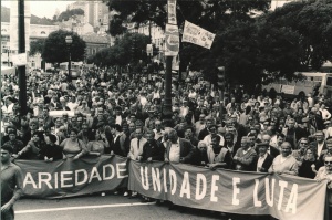Manifestação da CGTP-IN por uma nova política, Lisboa, a 5 de Junho de 1993