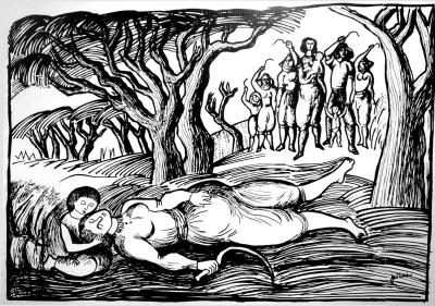 Assassínio de Catarina Eufémia (gravura de José Dias Coelho)