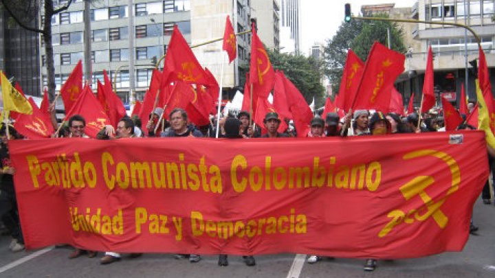 PCP expresses solidarity with the Colombian Communist Party