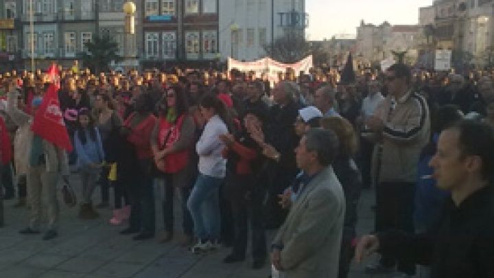 Braga:  concentração promovida pela USB para culminar o dia da Greve Geral