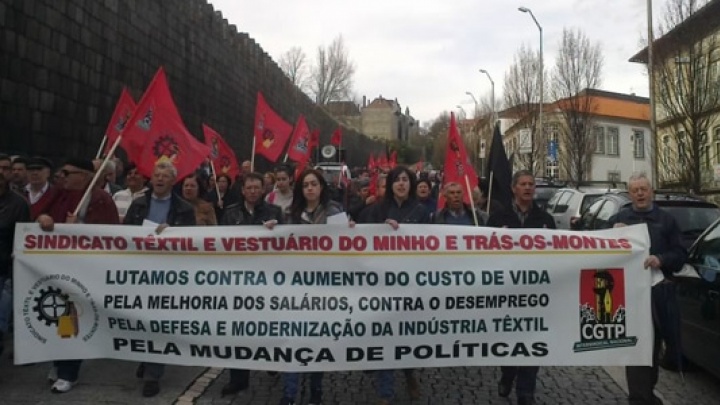 PCP solidário com a luta dos trabalhadores têxteis, vestuário e calçado