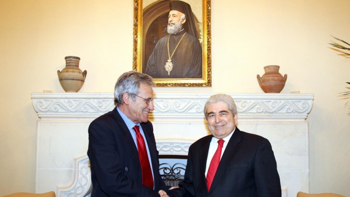 Meeting between the General-Secretary of the PCP and the President of the Republic of Cyprus