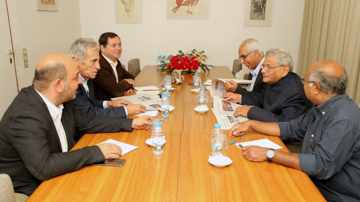 Sitaram Yechury, General Secretary of the Communist Party of India (Marxist), in Portugal, at the invitation of the PCP