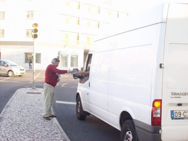 Acção de protesto contra o aumento do preço dos combustiveis