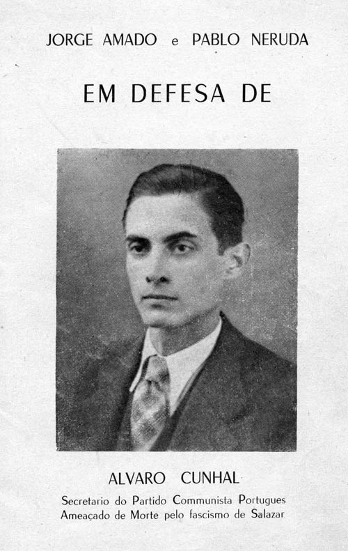 Brochura Jorge Amado e Pablo Neruda