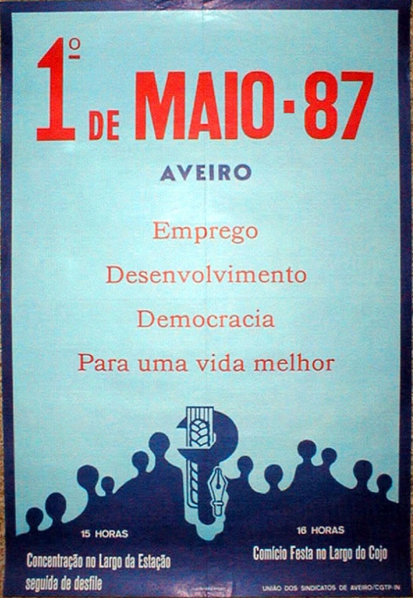 Cartazes 1º Maio - Dia Internacional do Trabalhador