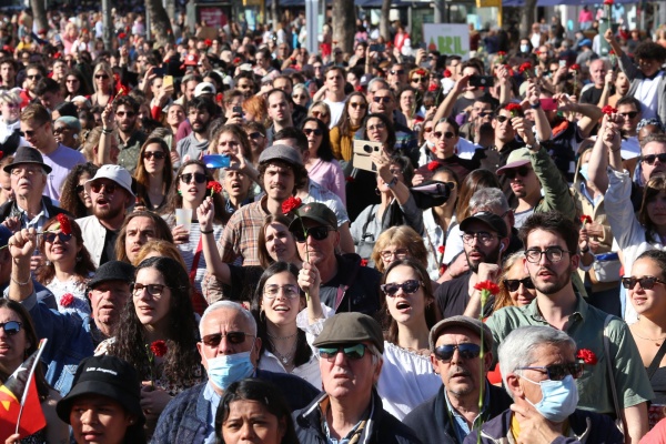 Comemorações populares do 25 de Abril em Lisboa