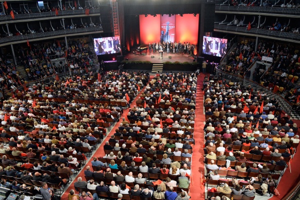 Comício comemorativo do Centenário da Revolução de Outubro