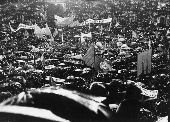 Comício do PCP em 1974