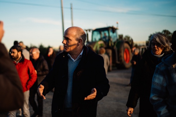 Contacto com os trabalhadores da Herdade do Vale da Rosa, Ferreira do Alentejo