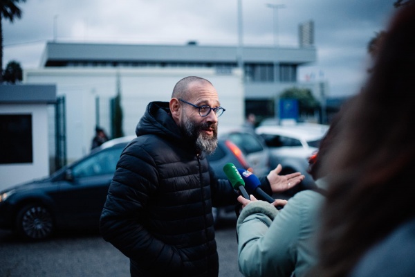 Contacto com os trabalhadores da Matutano