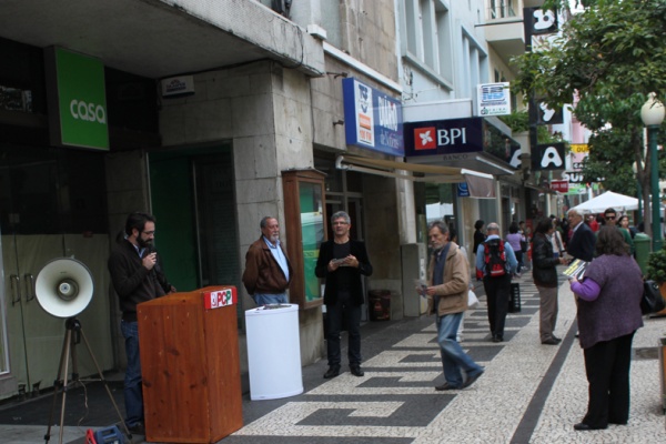 Tribuna Pública contra o Orçamento de Estado, na Madeira