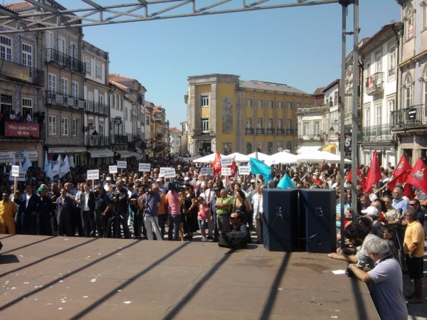 ENVC: Manifestação de trabalhadores em defesa do emprego
