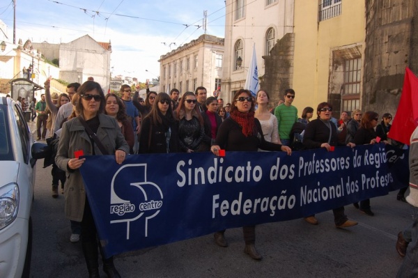 Manifestação em Coimbra
