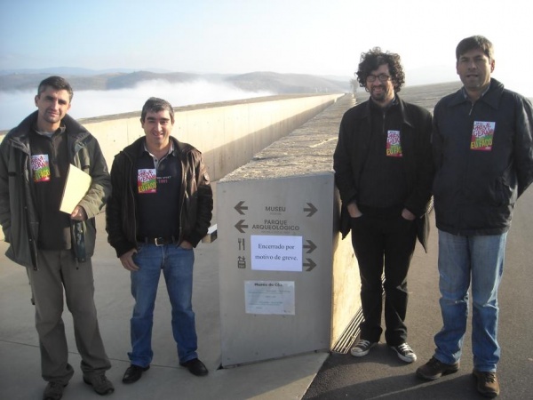 piquete de greve do Museu do Côa, Guarda