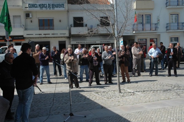 Concentração em Benavente