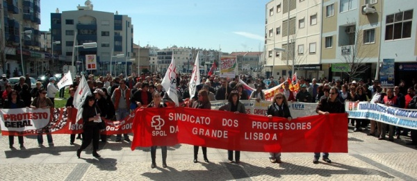 Manifestação em Almada
