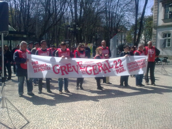Praça da Greve no Rossio em Viseu