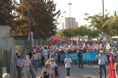 Historical demonstration in Lisbon