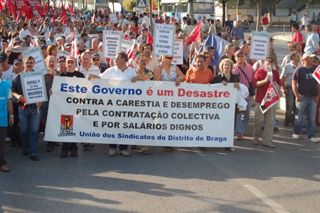 Historical demonstration in Lisbon