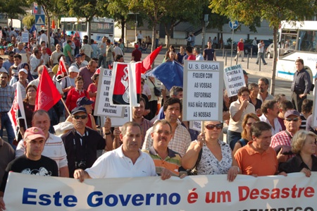 Historical demonstration in Lisbon